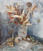 FILARSKI Dirk H.W. A Still Life With Corn On The Cob In A Vase FILARSKI Dirk H.W. A Still Life With Corn On The Cob In A Vase