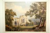 FINCH Francis Oliver Figures In A Landscape With Ruined Abbey FINCH Francis Oliver Figures In A Landscape With Ruined Abbey