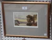 FINCH Francis Oliver River Landscape At Sunset FINCH Francis Oliver River Landscape At Sunset