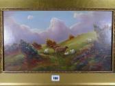 FINCHETT Thomas Highland Scene With Sheep And Lambs FINCHETT Thomas Highland Scene With Sheep And Lambs