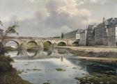 FINCK Ludwig Alte Brücke Mit Müllermain Um 189 FINCK Ludwig Alte Brücke Mit Müllermain Um 189