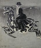 FISHER Hugo Melville Two Elegant Riders FISHER Hugo Melville Two Elegant Riders