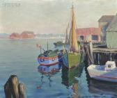 fiske noyes wilbur Wharf Scene fiske noyes wilbur Wharf Scene