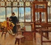 FLAMENG Francois A Study For 'jean Grolier In The House Ofaldus Manutius' FLAMENG Francois A Study For 'jean Grolier In The House Ofaldus Manutius'