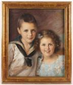 FLAMM Carl Portrait Der Geschwister Von Ohlendorff FLAMM Carl Portrait Der Geschwister Von Ohlendorff