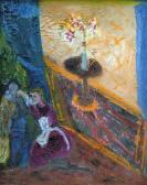 FLASHTIG Betty Two Figures With A Vase Of Flowers In Aninterior FLASHTIG Betty Two Figures With A Vase Of Flowers In Aninterior