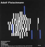 FLEISCHMANN Adolf Komposition Aus Weißen Und Blauen Streifen Vor Schwarzem Grund FLEISCHMANN Adolf Komposition Aus Weißen Und Blauen Streifen Vor Schwarzem Grund