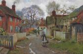 FLETCHER Blandford Village Scene FLETCHER Blandford Village Scene