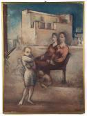 FLOCH Joseph Women And Children With An Architectural Background FLOCH Joseph Women And Children With An Architectural Background