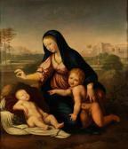 FLORENTINE SCHOOL Madonna Mit Dem Johannesknaben Betrachten Das Schlafende Jesuskind FLORENTINE SCHOOL Madonna Mit Dem Johannesknaben Betrachten Das Schlafende Jesuskind