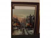 FOLLAND Ron Parisian River And Street Scene FOLLAND Ron Parisian River And Street Scene