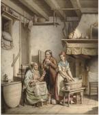 FONTENAY de Louis Henri A Country Interior FONTENAY de Louis Henri A Country Interior