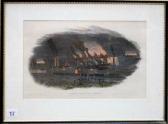 FORDYCE W. "consett Iron Works, Durham" - Engraving Coloured By Hand. FORDYCE W. "consett Iron Works, Durham" - Engraving Coloured By Hand.