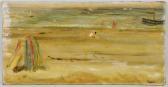 Forsyth Jim Beach Scene With Tents And Figures Forsyth Jim Beach Scene With Tents And Figures