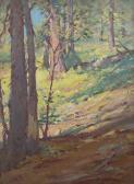 FORSYTHE Clyde Trees In A Hillside Landscape FORSYTHE Clyde Trees In A Hillside Landscape