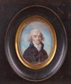 FORTIN R. Portrait D'homme À La Lavallière Blanche FORTIN R. Portrait D'homme À La Lavallière Blanche