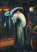 FORTUNEY Louis "parisienne A Lasortie Du Moulin Rouge" FORTUNEY Louis "parisienne A Lasortie Du Moulin Rouge"