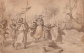 FORTUNY Marian El Almirante Roger De Llúria Destruye La Flota De Carlos De Anjou En Su Presencia FORTUNY Marian El Almirante Roger De Llúria Destruye La Flota De Carlos De Anjou En Su Presencia