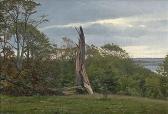 FOSS Harald Dänische Seenlandschaft Mit Umgestürtztem Baum FOSS Harald Dänische Seenlandschaft Mit Umgestürtztem Baum