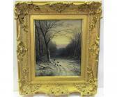 FOSTER Frederick Lucas Crows In Winter Lane FOSTER Frederick Lucas Crows In Winter Lane