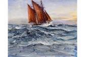 FOSTER RUSS Lowestoft Smack Excelsior In Stiff Breeze FOSTER RUSS Lowestoft Smack Excelsior In Stiff Breeze