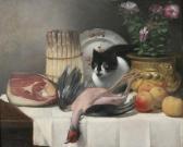 FOUACE Guillaume Romain Table Top With Cat And Game FOUACE Guillaume Romain Table Top With Cat And Game