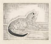FOUJITA Tsuguharu Léonard Chat Couché FOUJITA Tsuguharu Léonard Chat Couché