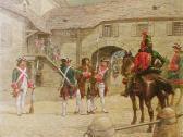 FOURNIER André Georges Prisonnier Encadré De Deux Gendarmes Et Hussard FOURNIER André Georges Prisonnier Encadré De Deux Gendarmes Et Hussard