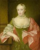 FOURNIER Jean Portrait Of A Noblewoman With A Sapphire And Pearl Brooch FOURNIER Jean Portrait Of A Noblewoman With A Sapphire And Pearl Brooch