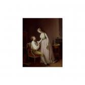 FOURNIER Jean Simon Interior Scene With A Young Couple FOURNIER Jean Simon Interior Scene With A Young Couple
