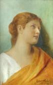 FOWLER Robert Study Of A Pre-raphaelite Beauty FOWLER Robert Study Of A Pre-raphaelite Beauty