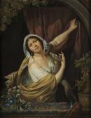 FRANÇOIS Pierre Joseph Jeune Femme Au Petit Chien FRANÇOIS Pierre Joseph Jeune Femme Au Petit Chien
