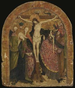 Nicolas Francês - crucificação com o Virgin