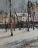 FRANC Francois La Place Du Tertre En Hiver, Montmartre FRANC Francois La Place Du Tertre En Hiver, Montmartre