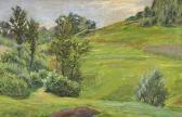 FRANKE Hanny, Joh. Emil Gehöft In Hügeliger Sommerlandschaft FRANKE Hanny, Joh. Emil Gehöft In Hügeliger Sommerlandschaft