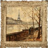 fraugde With A Couple Strolling Along The Seine fraugde With A Couple Strolling Along The Seine