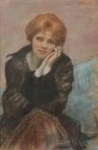 FRAZIER Kenneth Woman Seated, Resting Face In Hands FRAZIER Kenneth Woman Seated, Resting Face In Hands