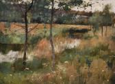 Fred G Knowles A Tranquil River Scene Fred G Knowles A Tranquil River Scene