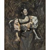 frederick melville du mond Portrait Of A Woman, With A Landscape frederick melville du mond Portrait Of A Woman, With A Landscape