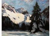 freiherr von massenbach ferdinand Winterliche Gebirgslandschaft freiherr von massenbach ferdinand Winterliche Gebirgslandschaft