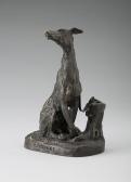 FREMIET Emmanuel Sitzenderwindhund FREMIET Emmanuel Sitzenderwindhund