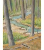 FRENCH Ray H. Forest Interior With Stream FRENCH Ray H. Forest Interior With Stream