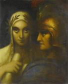 FREY-MOOCK Adolf Clio, Muse Of History, With Warrior FREY-MOOCK Adolf Clio, Muse Of History, With Warrior