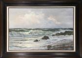 FREYBERG Edgar Crashing Waves On A Rocky Beach FREYBERG Edgar Crashing Waves On A Rocky Beach