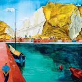 FREYTAG Zoltan Italian Harbour With Sailing Boats FREYTAG Zoltan Italian Harbour With Sailing Boats