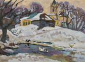 FRIDMAN Karl Sholomovich The Pond At Velegozh FRIDMAN Karl Sholomovich The Pond At Velegozh