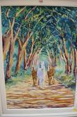 FRIDRICH Horses On A Woodland Path FRIDRICH Horses On A Woodland Path
