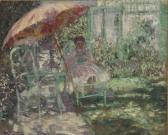FRIESEKE Frederick Carl Study For "the Garden Parasol" FRIESEKE Frederick Carl Study For "the Garden Parasol"
