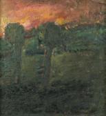 FRITZ ASCHER Abendlandschaft FRITZ ASCHER Abendlandschaft