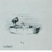 FROST Arthur Burdett, Sr. Ducks In A Barrel FROST Arthur Burdett, Sr. Ducks In A Barrel